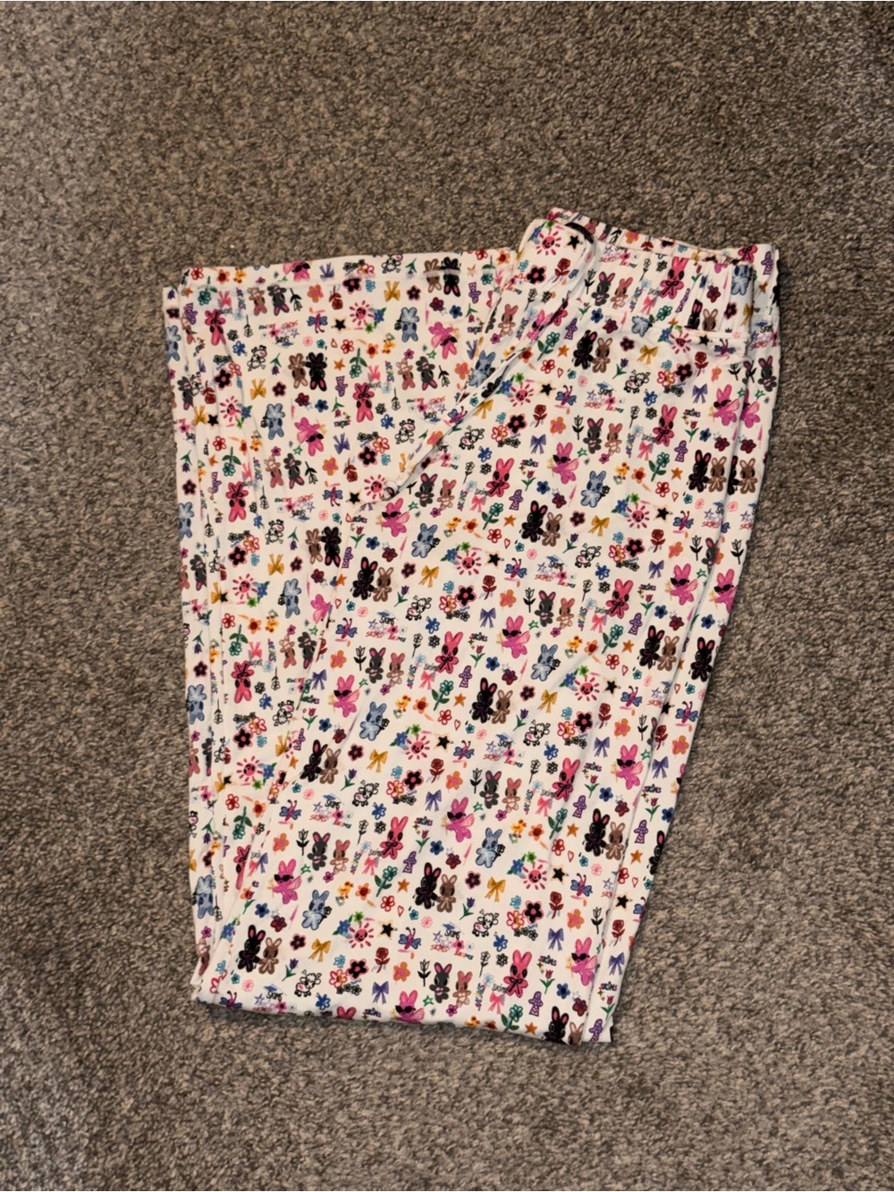 SKIMS x iscreamcolor bunny graphic sleep pants